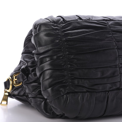 Prada Nappa Gaufre Tote Black 6 of 9