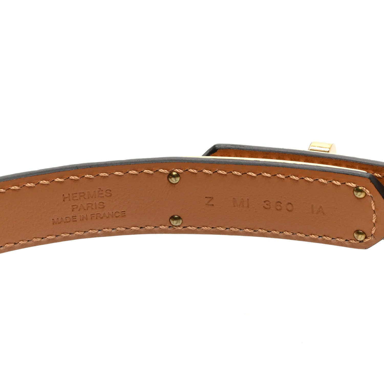 Hermes Epsom Kelly Belt Gold 3 of 3
