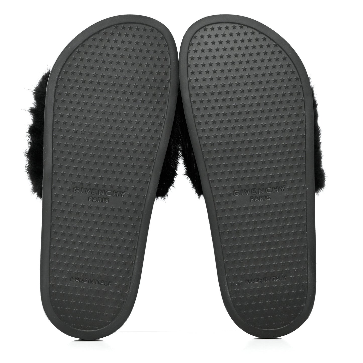 Mink Rubber Slide Sandals 39 Black