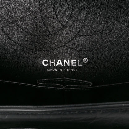 Chanel Aged Calfskin Chevron Quilted 2.55 Reissue 226 So Black 6 of 11