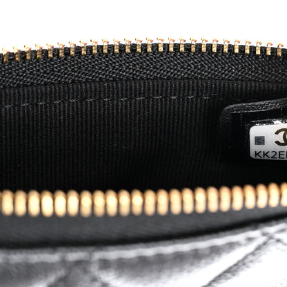 Chanel Caviar Quilted Studded CC Small Pouch Black 7 of 8