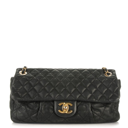 Chanel Iridescent Calfskin Large Chic Quilt Flap Black 1 of 9