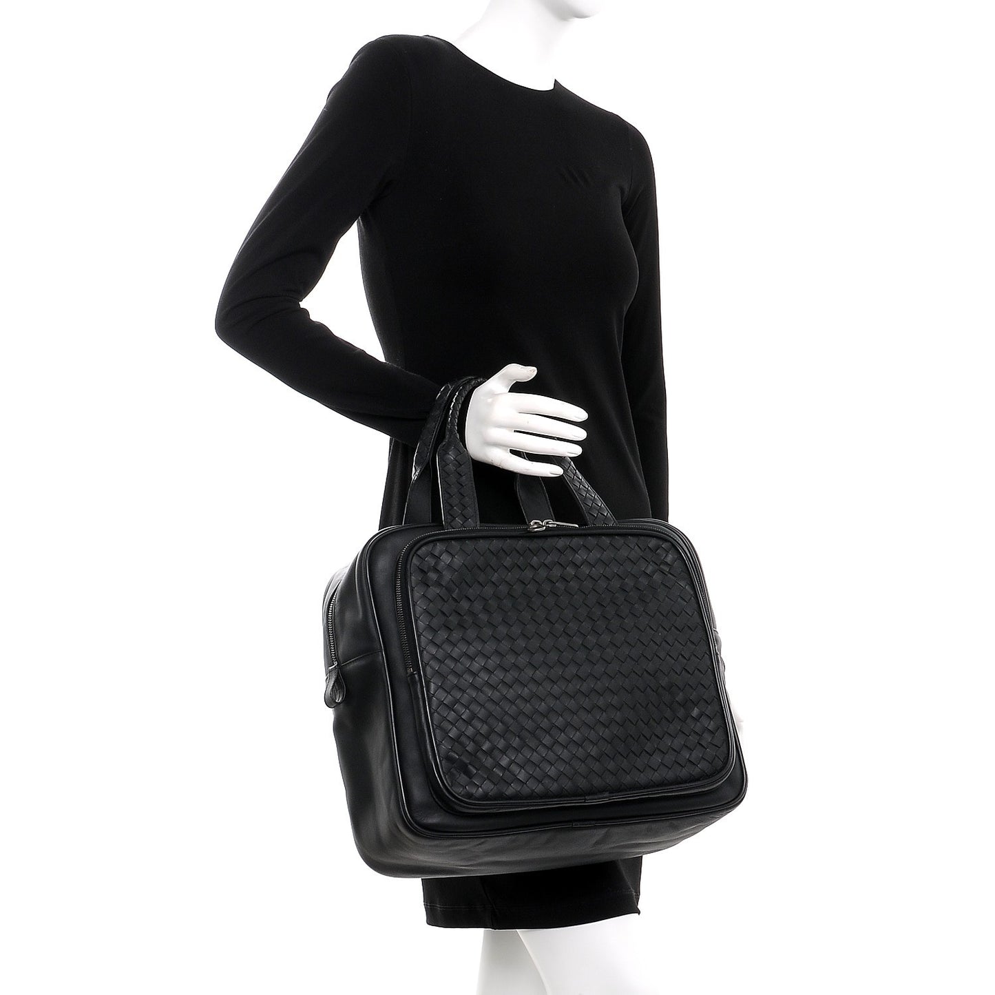 Intrecciato VN Travel Bag Nero Black