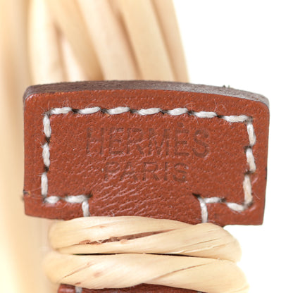 Hermes Wicker Bridle Oseraie Tray Brique 4 of 6