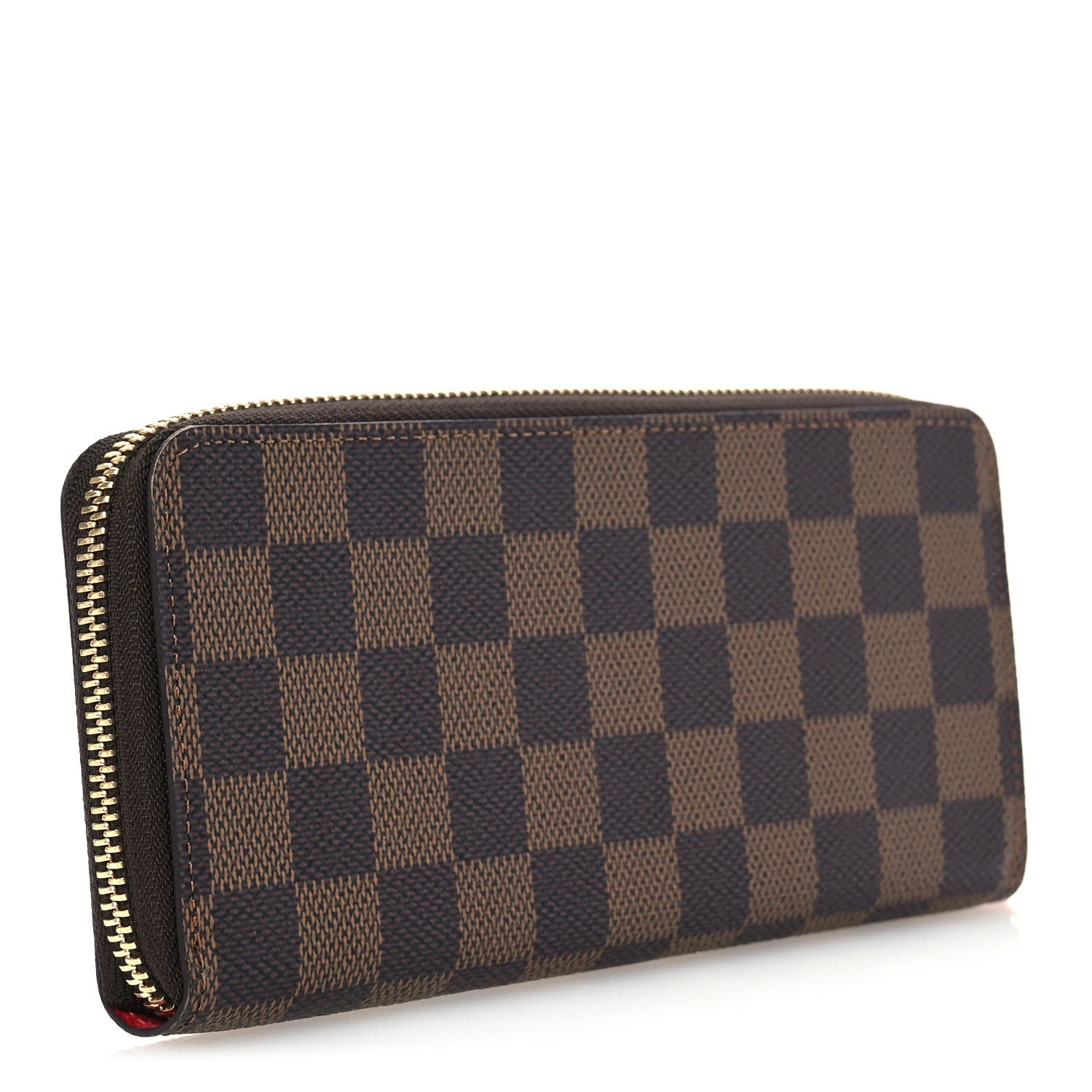 Louis Vuitton Damier Ebene Clemence Wallet Cherry 3 of 7