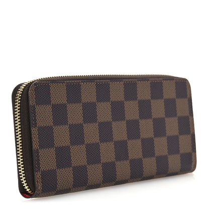 Louis Vuitton Damier Ebene Clemence Wallet Cherry 3 of 7