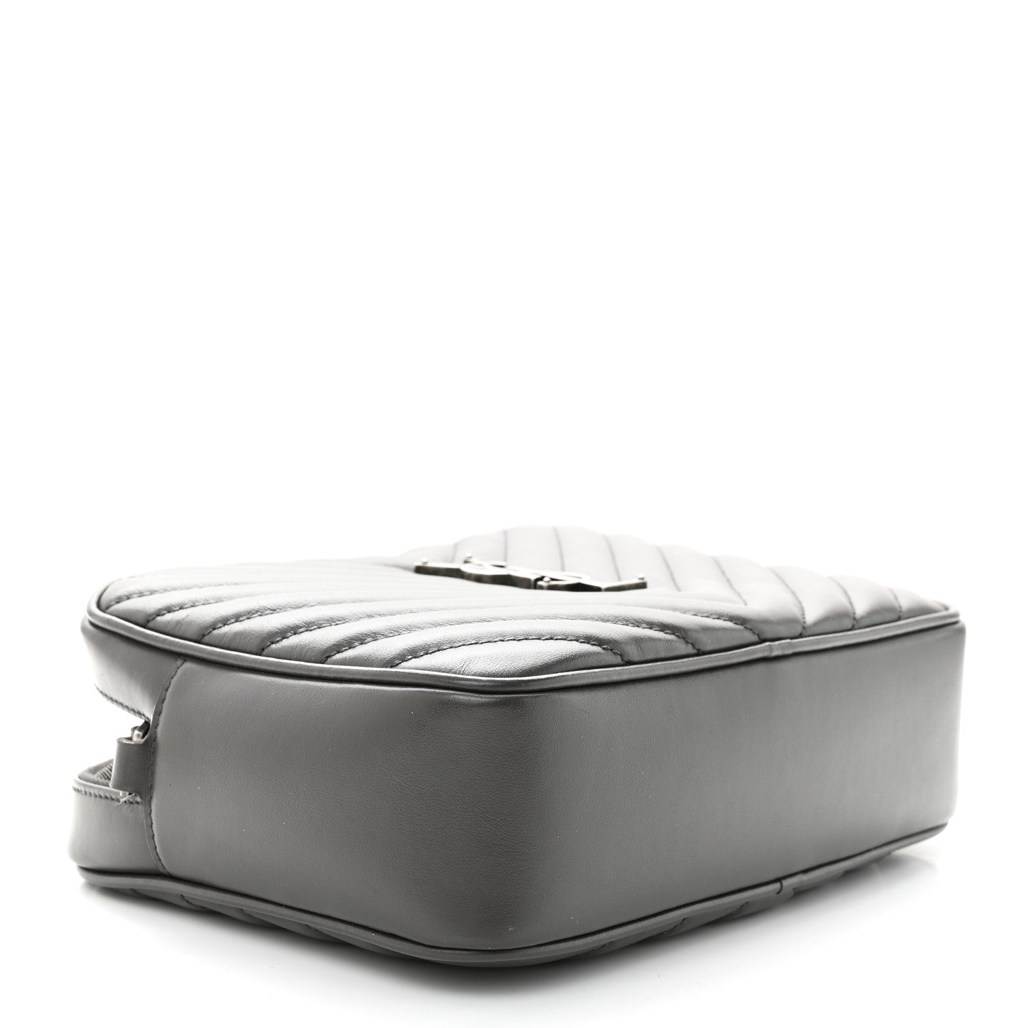 Saint Laurent Calfskin Matelasse Monogram Lou Camera Bag Asphalt 4 of 14