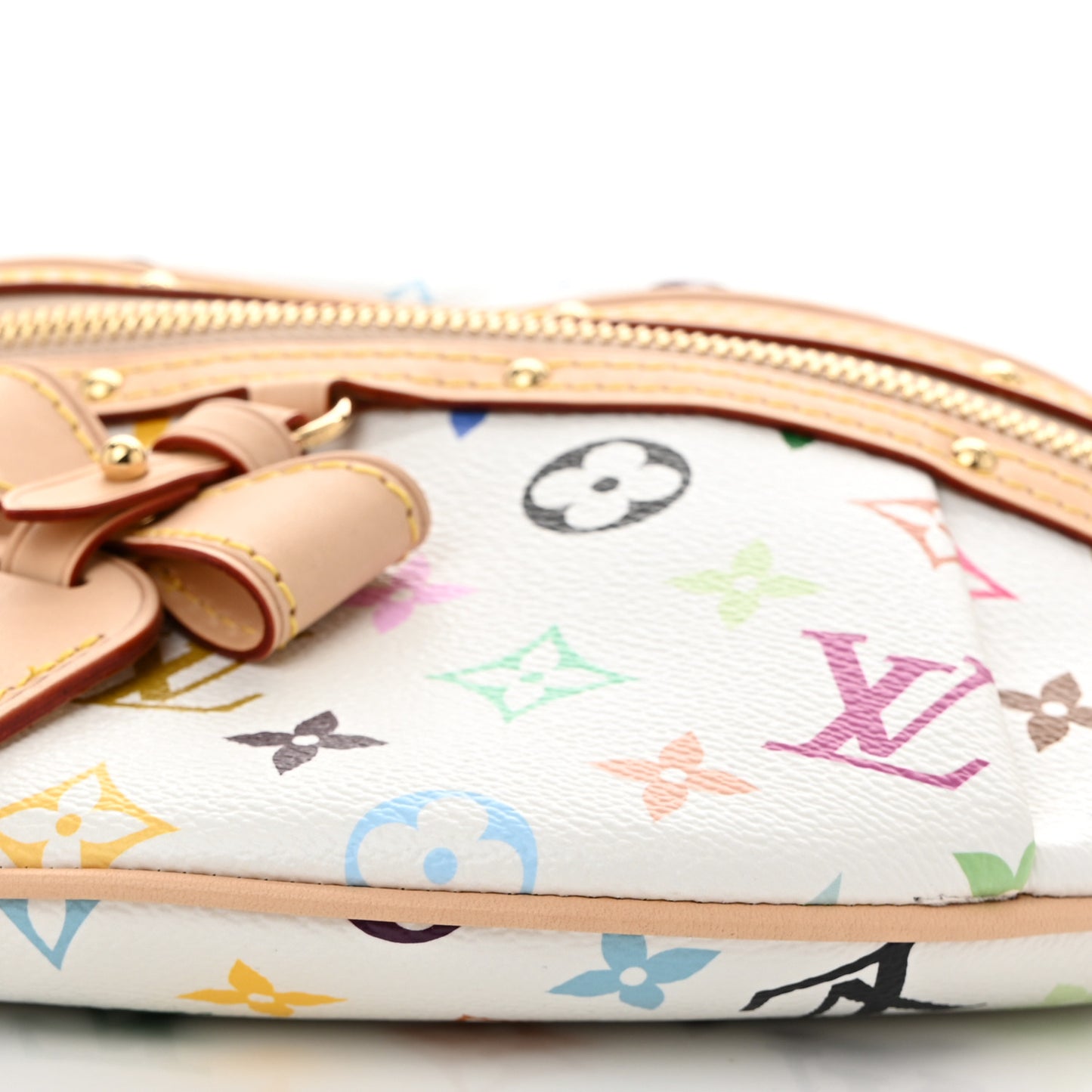 LV X TM Monogram Multicolor High Rise Bumbag White