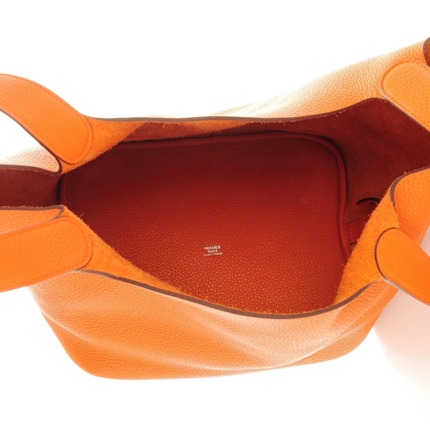 Hermes Taurillon Clemence Picotin Lock 26 GM Orange 9 of 10