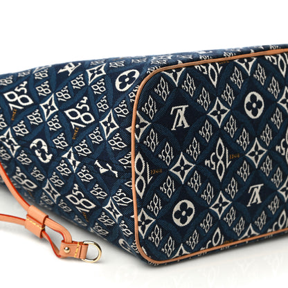 Louis Vuitton Jacquard Since 1854 Neverfull MM Blue 10 of 15
