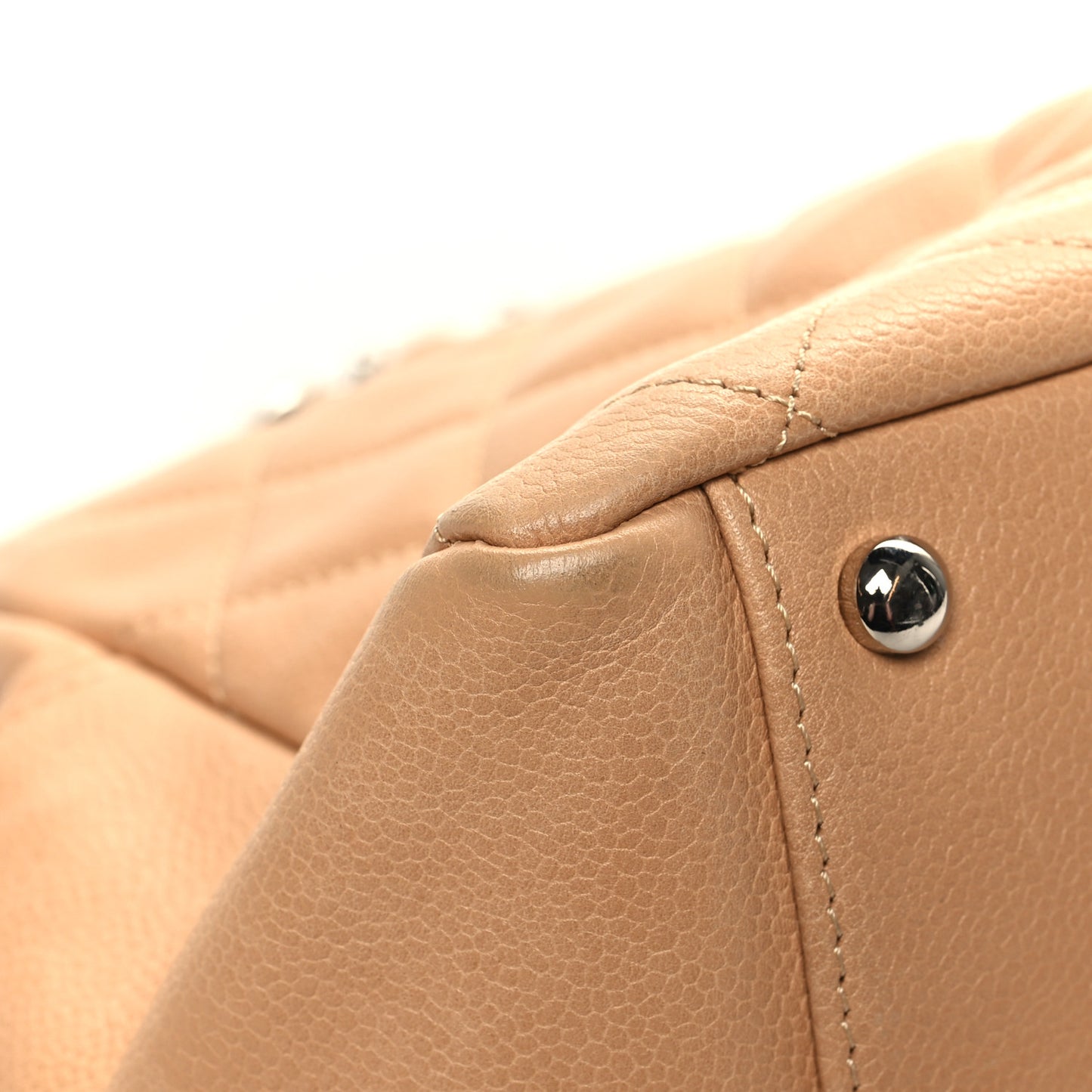 Caviar Quilted Petit Timeless Tote PTT Beige