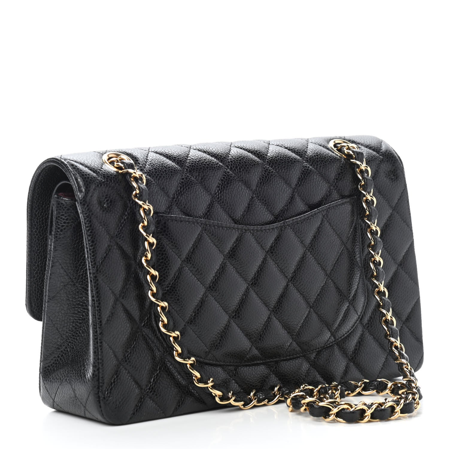 Chanel Caviar Quilted Medium Double Flap Black 3 of 10