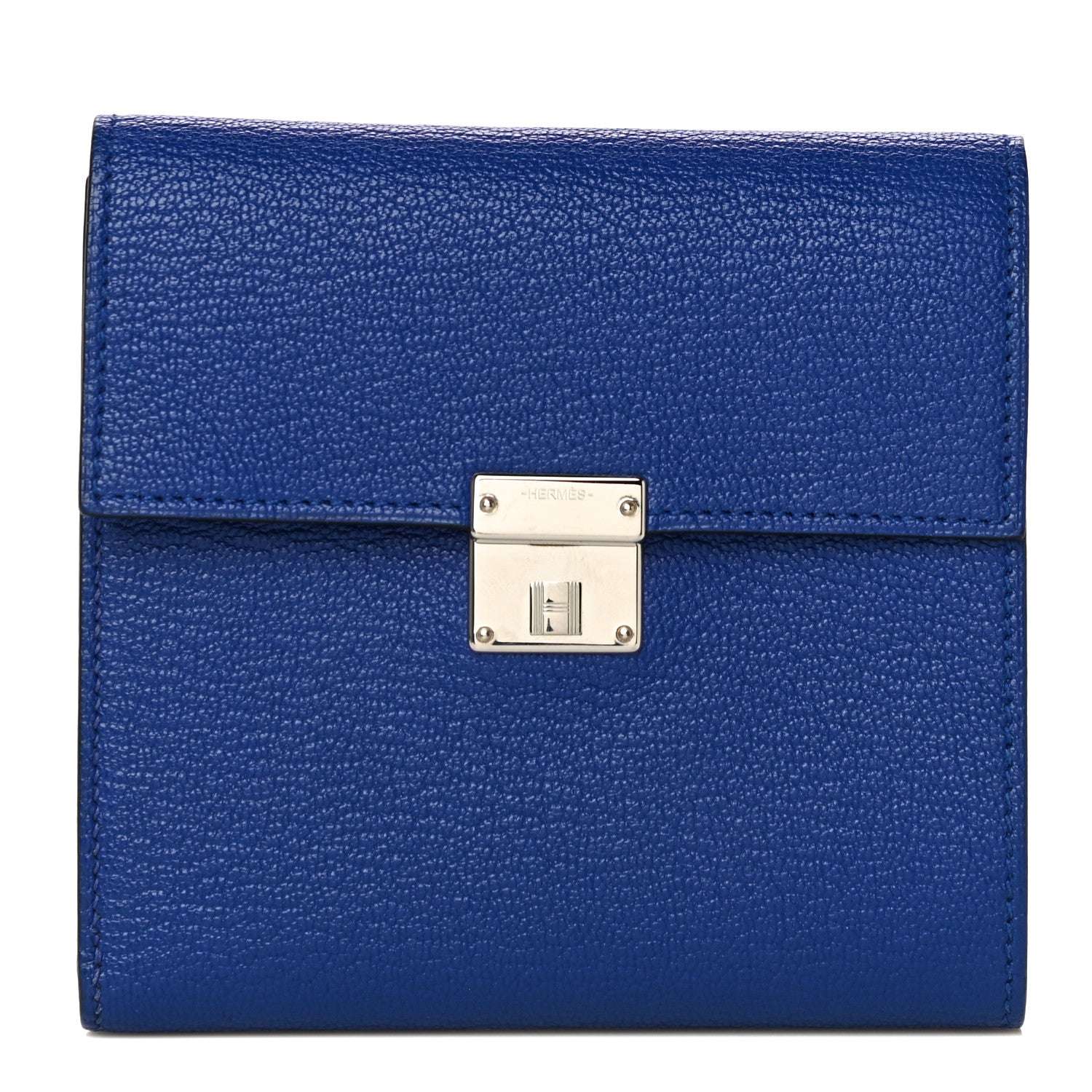 Hermes Chevre Mysore Clic 12 Wallet Bleu Electrique 1 of 14