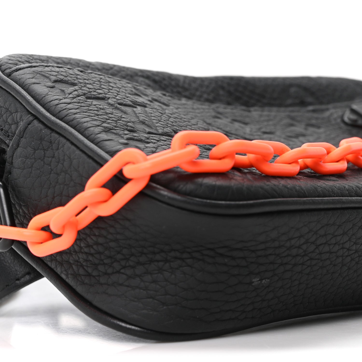 Louis Vuitton Taurillon Monogram Uniformes Solar Ray Soft Pochette Volga Belt Bag Black 8 of 9