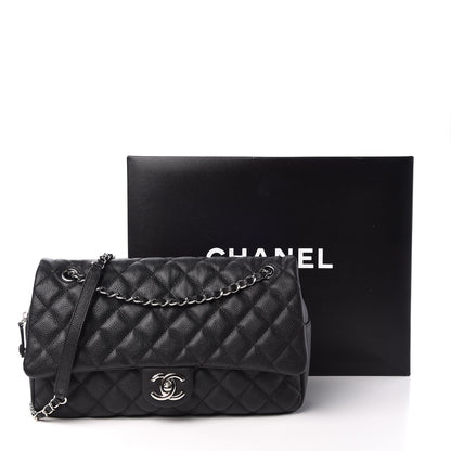 Chanel Caviar Quilted Jumbo Easy Flap Black 8 of 8