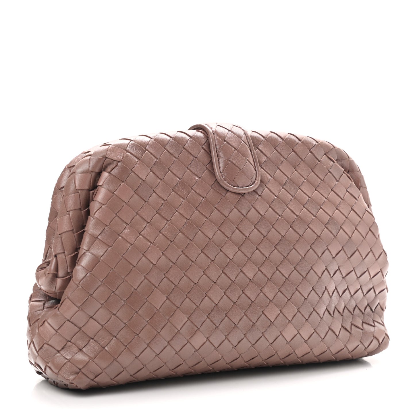 Nappa Intrecciato The Lauren 1980 Clutch Camel