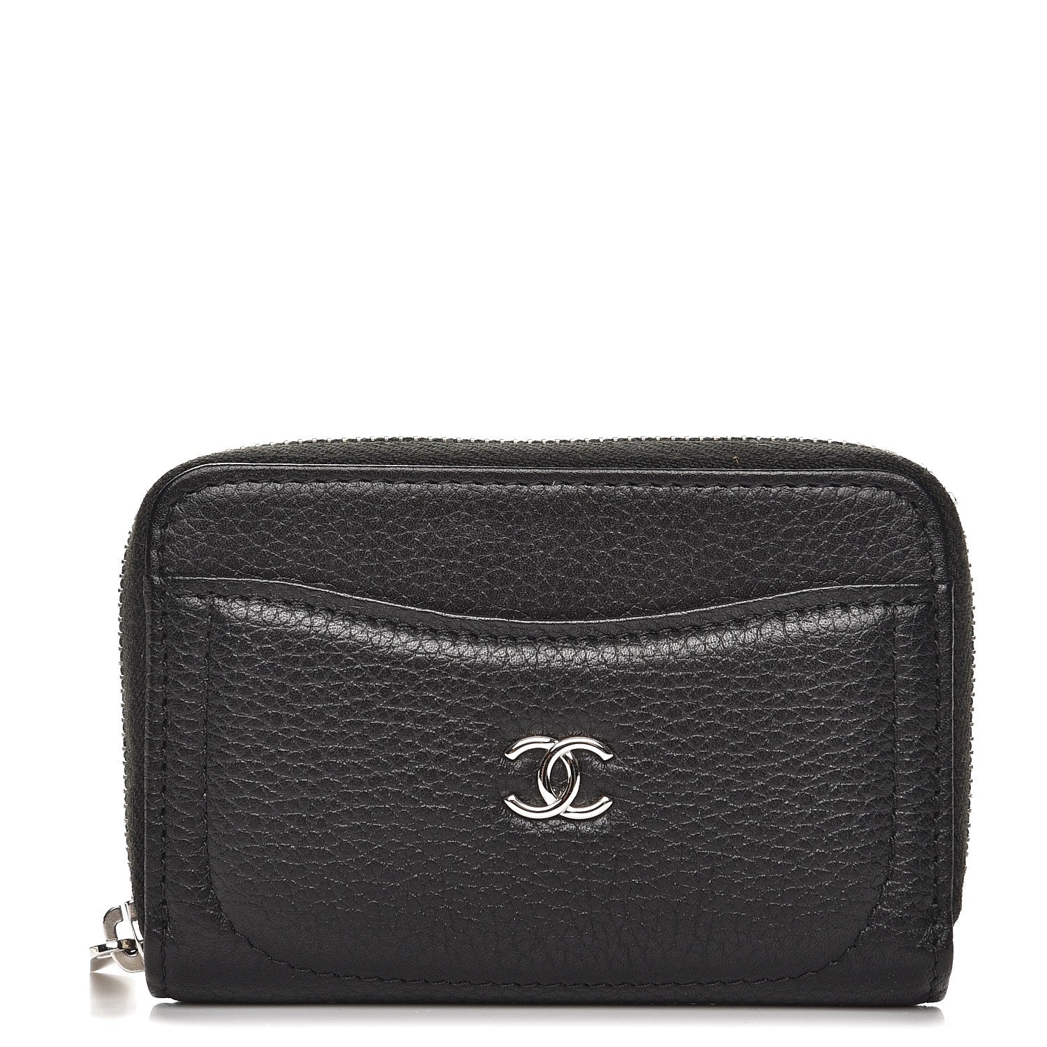 Chanel Caviar Zip Coin Purse Black 1 of 9