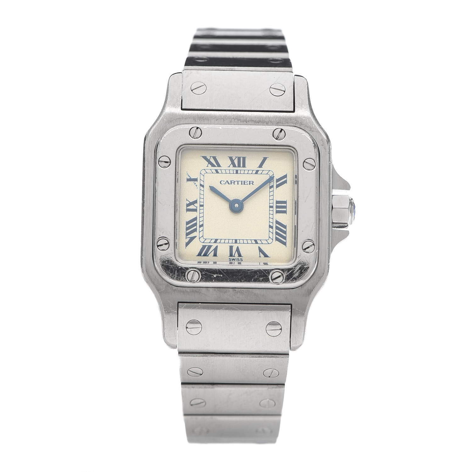Cartier Stainless Steel 24mm Santos de Galbee Quartz Watch 1 of 6