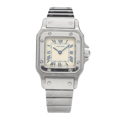 Cartier Stainless Steel 24mm Santos de Galbee Quartz Watch 1 of 6