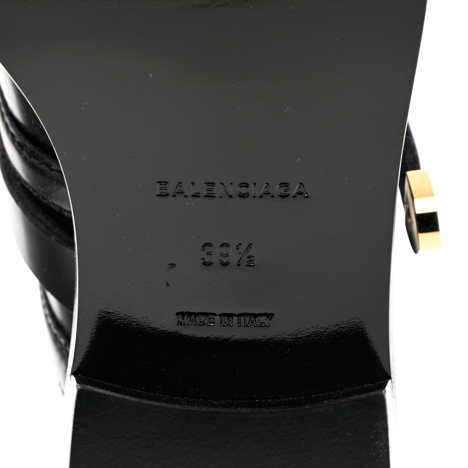 Balenciaga Brushed Calfskin Ceinture Ankle Boots 39.5 Black 7 of 13