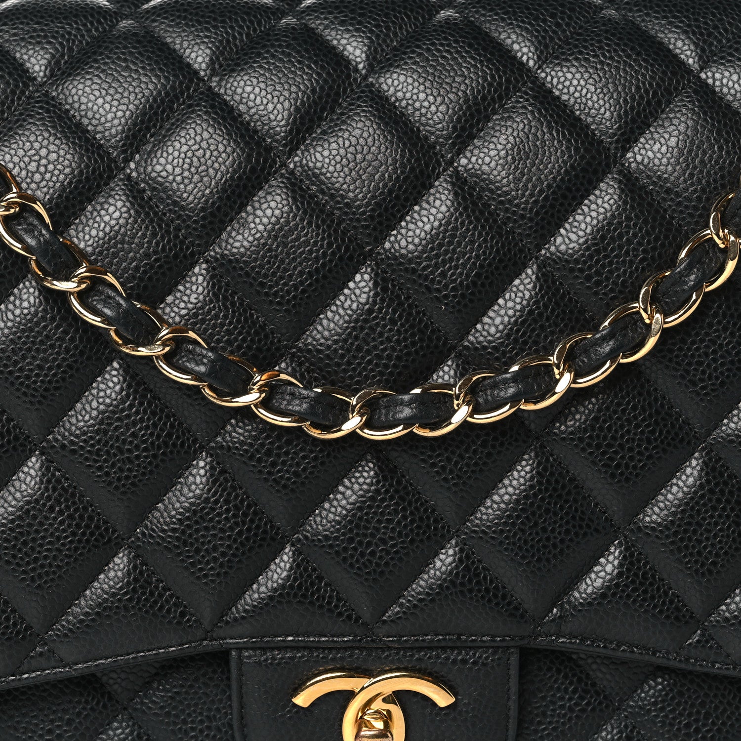 Chanel Caviar Quilted Maxi Double Flap Black 8 of 11
