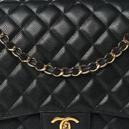 Chanel Caviar Quilted Maxi Double Flap Black 8 of 11