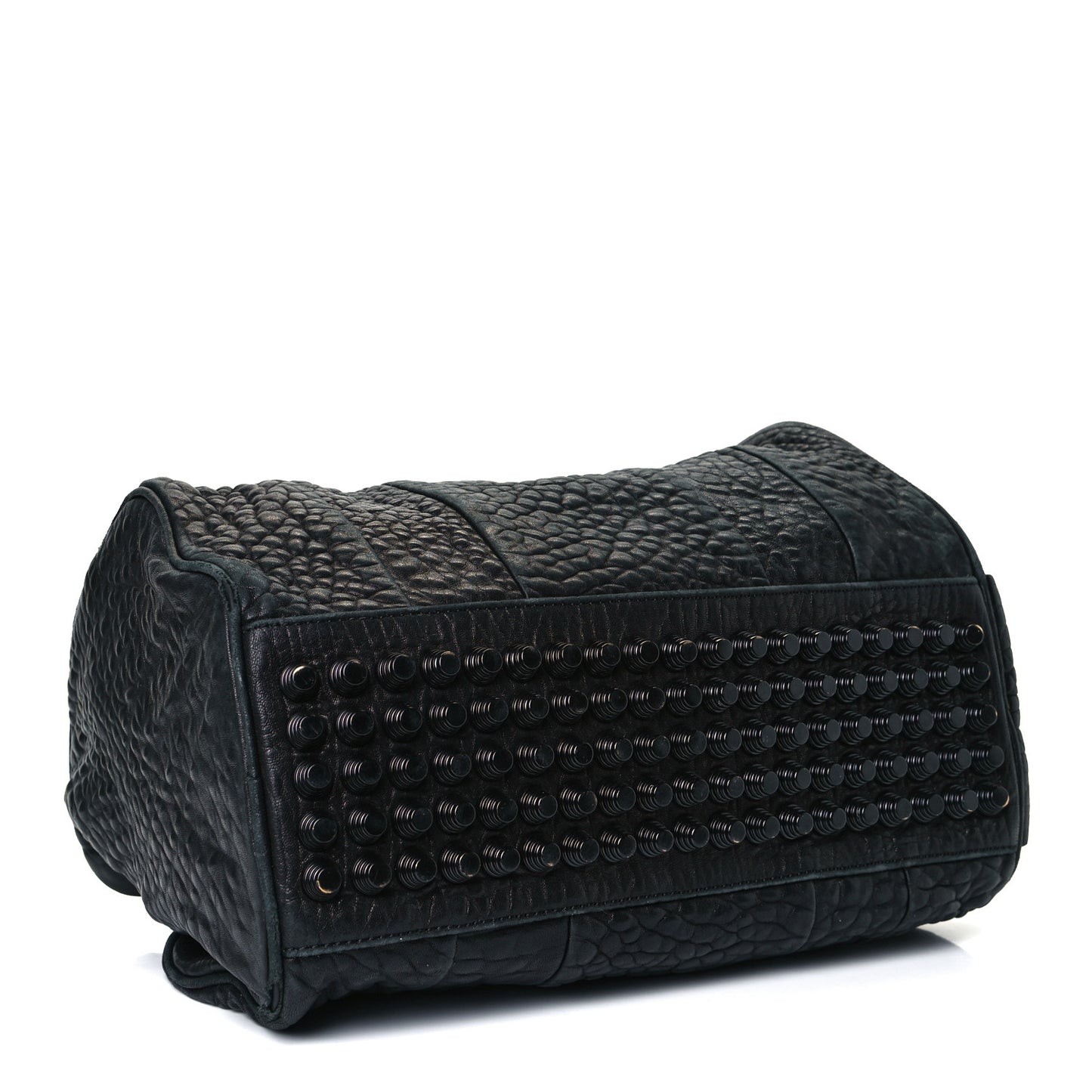 Pebbled Lambskin Rockie Black Matte Black Hardware