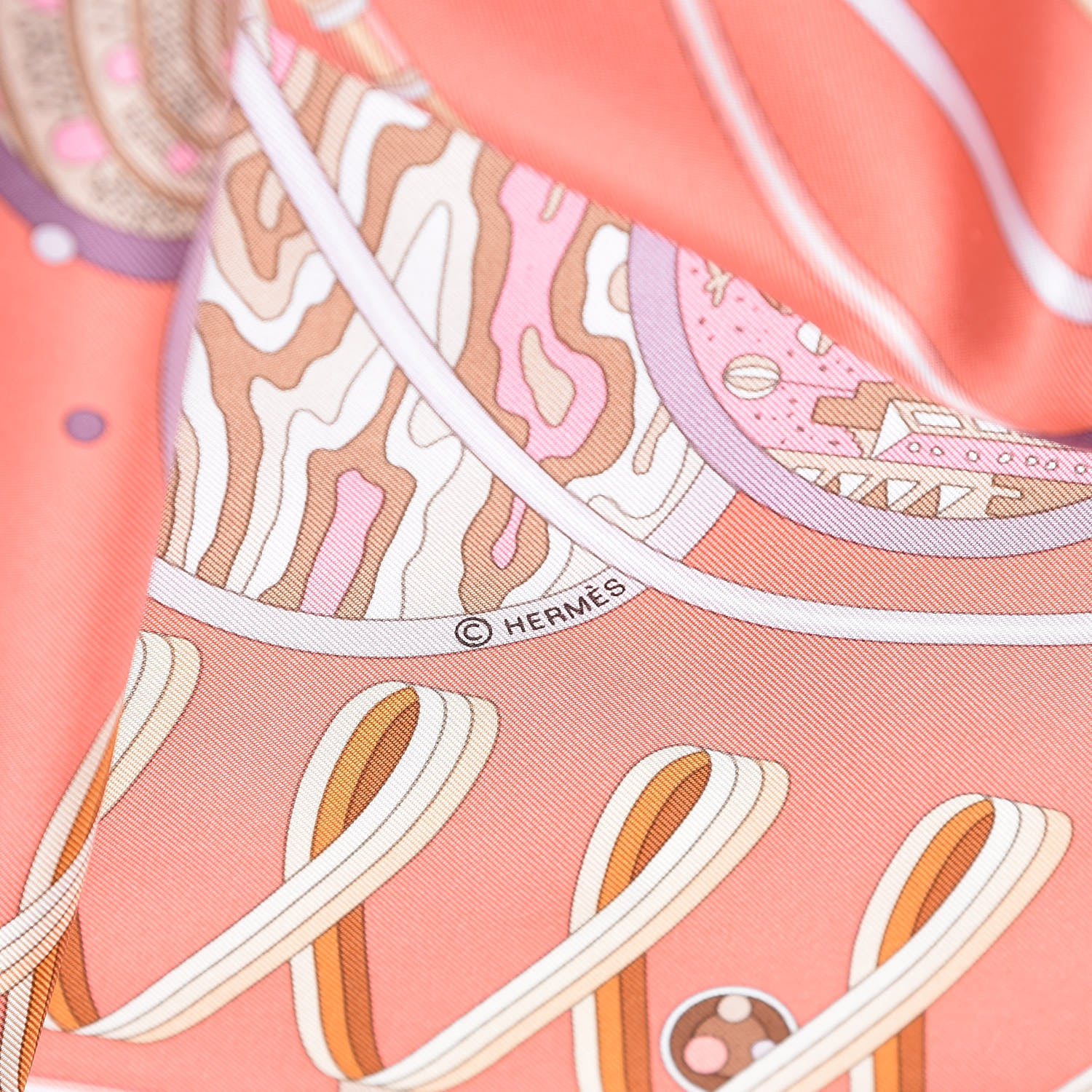 Hermes Silk La Laboratoire du Temps Scarf 90 5 of 5