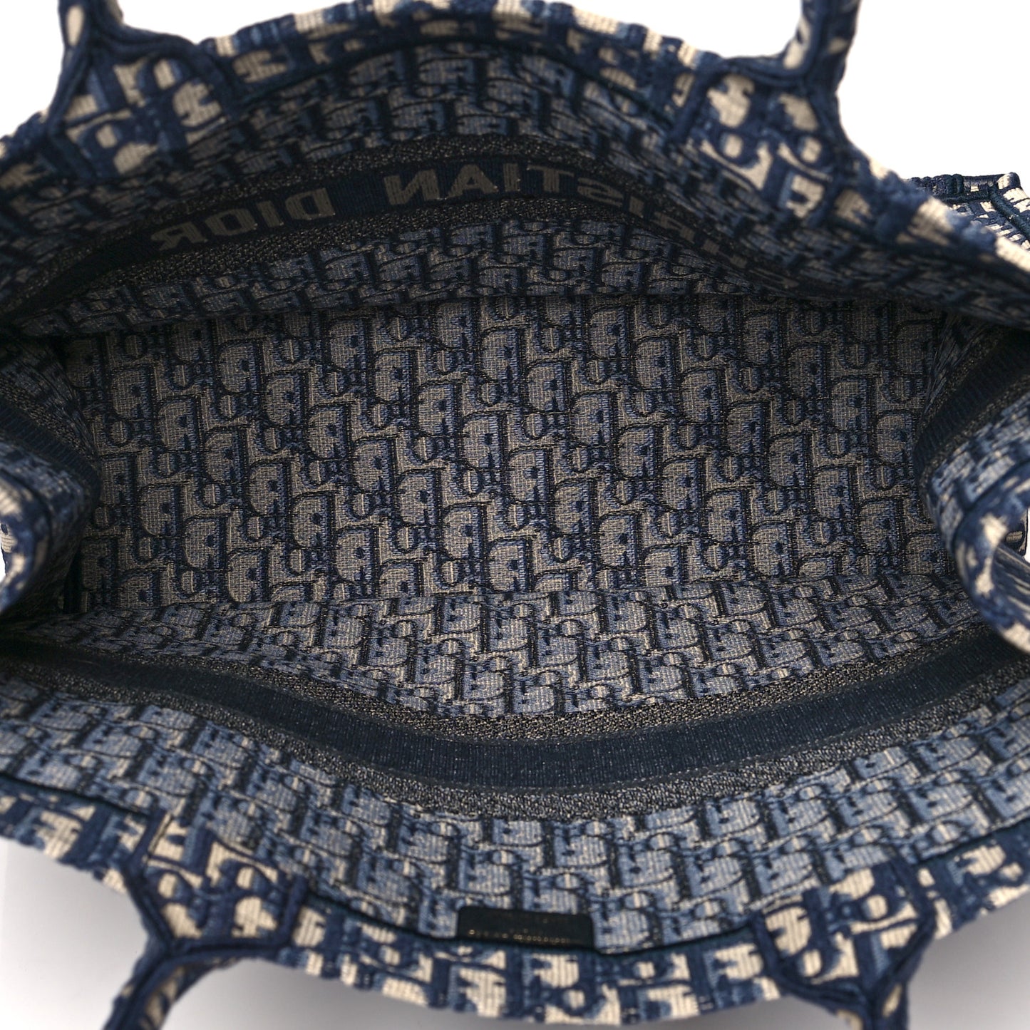 Oblique Large Book Tote Blue Multicolor