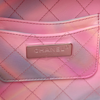 Chanel PVC Patent Calfskin Patent Lambskin Vertical Vanity Case Pink 6 of 11