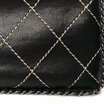 Chanel Lambskin Surpique Stitch Pochette Black 11 of 11