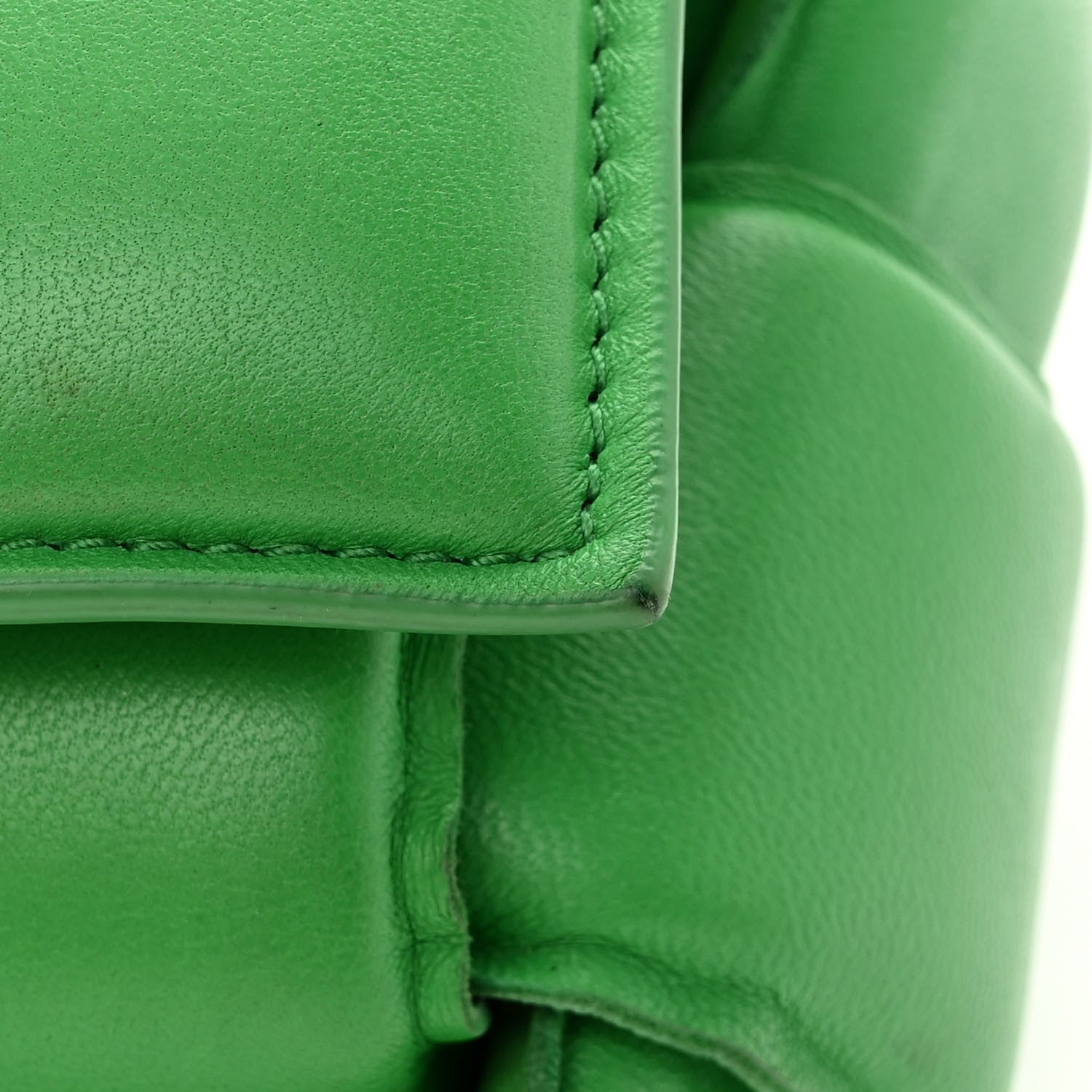 Bottega Veneta Lambskin Maxi Intreccio Padded Chain Cassette Crossbody Bag Parakeet 10 of 12