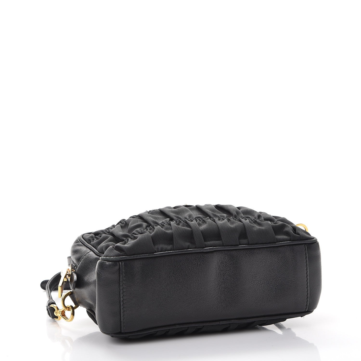 Prada Tessuto Nylon Calf Gaufre Camera Crossbody Nero Black 5 of 12
