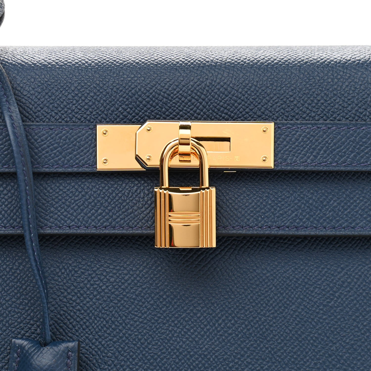 Hermes Epsom Kelly Sellier 28 Bleu De Malte 8 of 11