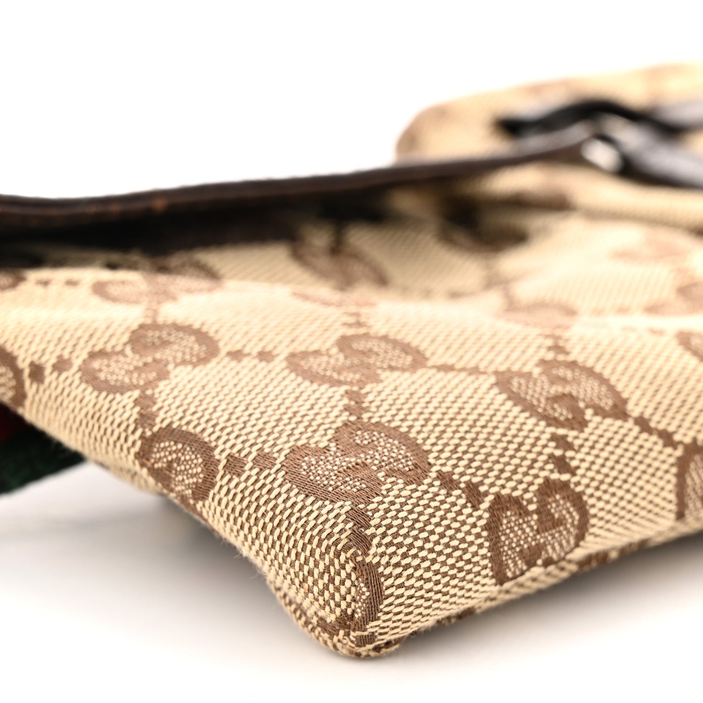 Monogram Web Belt Bag Dark Brown