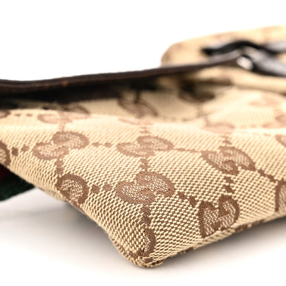 Gucci Monogram Web Belt Bag Dark Brown 9 of 10