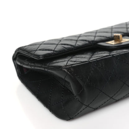 Chanel Aged Calfskin Quilted 2.55 Reissue 225 Flap Black 9 of 11