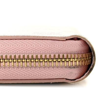 Louis Vuitton Damier Azur Zippy Wallet Rose Ballerine 10 of 11
