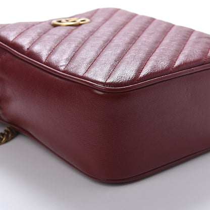 Gucci Azalea Calfskin Matelasse Diagonal Tall GG Marmont Crossbody Bag Romantic Cerise 7 of 11