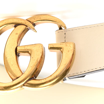 Gucci Calfskin Double G 40mm Belt 75 30 Mystic White 7 of 8
