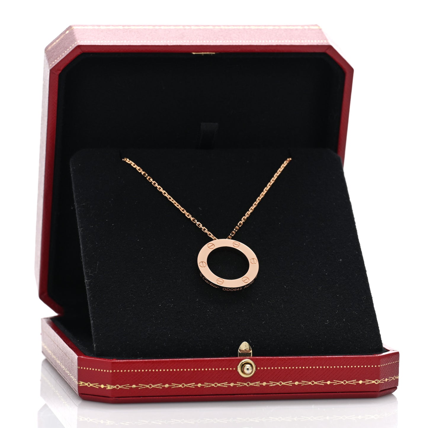 18K Pink Gold LOVE Pendant Necklace