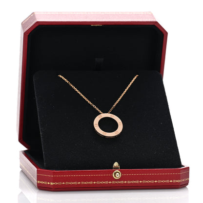 Cartier 18K Pink Gold LOVE Pendant Necklace 6 of 6