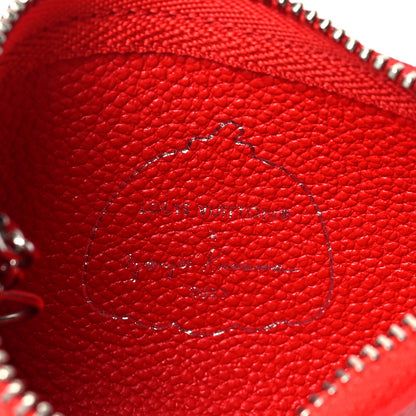 Louis Vuitton LV X YK Empreinte Infinity Dots Key Pouch Red White 11 of 14