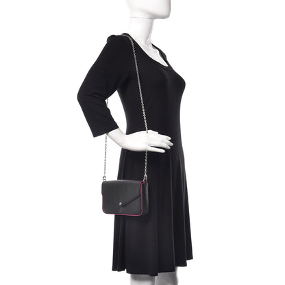 Louis Vuitton Epi Pochette Felicie Black Hot Pink 2 of 11