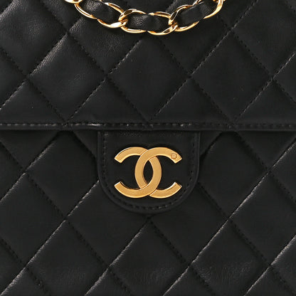 Chanel Lambskin Quilted Small Single Flap Bag Black 10 of 12