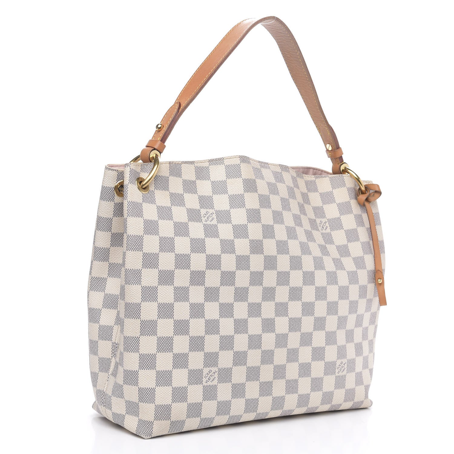 Louis Vuitton Damier Azur Graceful PM Rose Ballerine 3 of 16