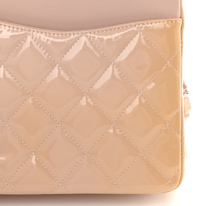 Chanel Patent Quilted Jumbo Double Flap Beige 9 of 9