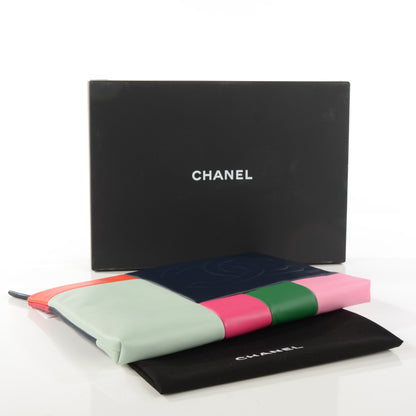 Chanel Lambskin Patchwork Large Cosmetic Case Multicolor 4 of 7