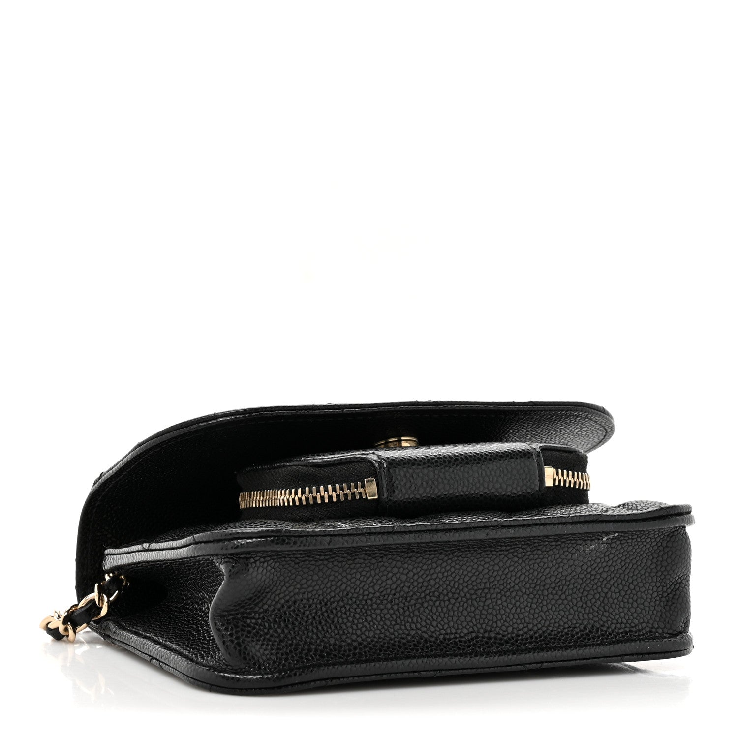 Chanel Caviar Quilted Business Affinity Clutch With Chain Black 4 of 12