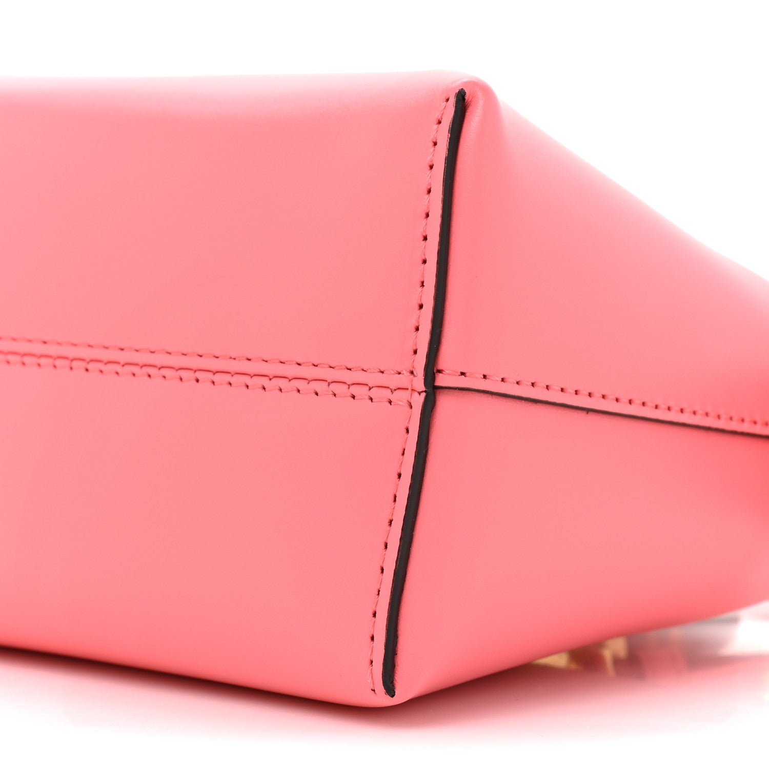 Fendi Vitello King Plexiglass Logo Embossed Mini By The Way Top Handle Boston Bag Pink Dalia 8 of 10